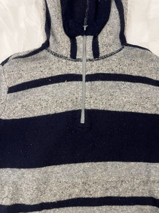 Jersey Armani rayas azul y gris