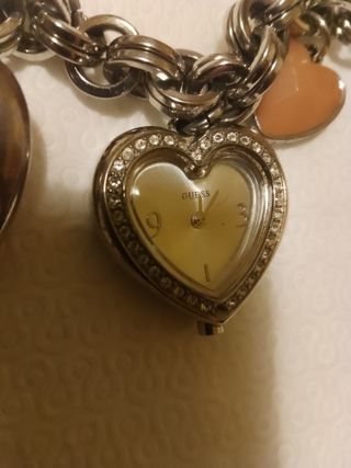 Guess Orologio Donna Charm Cuore Giallo Argento