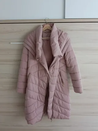 Abrigo invierno mujer rosa