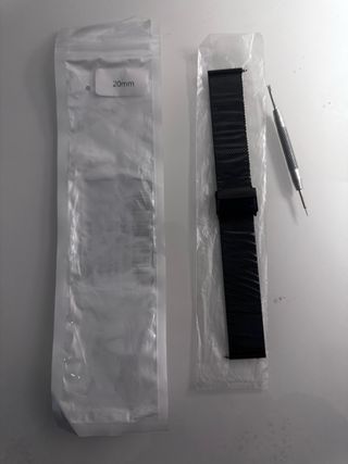 Correa Reloj Malla Negra 20mm