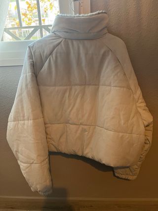 Chaqueta Nike Air Mujer celeste claro y gris