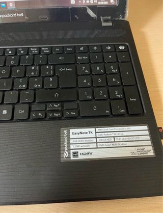 Packard Bell PC Portatile Nero/Argento