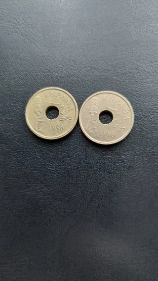 25 Pesetas 1998 Variante