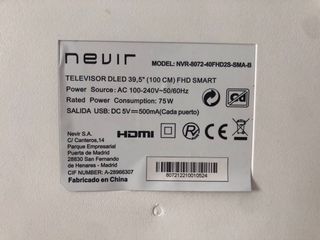 Smart TV Nevir 40