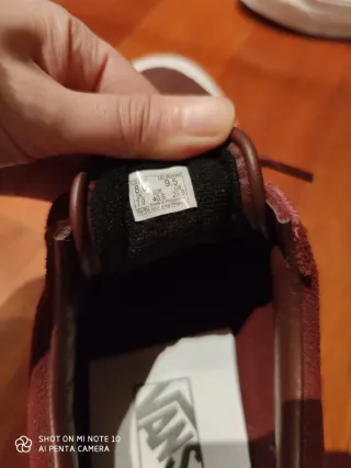 Zapatillas Vans Granate Talla 40.5