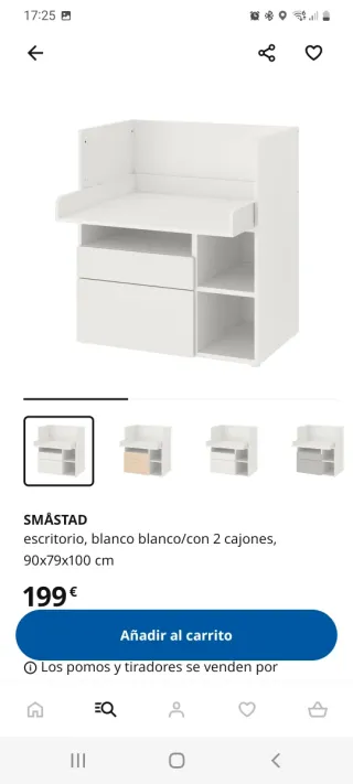 Cambiador IKEA SMÅSTAD convertible + VÄDRA