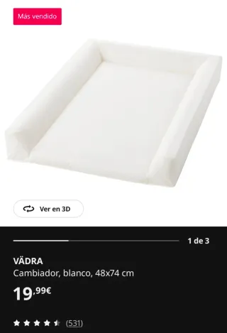 Cambiador IKEA SMÅSTAD convertible + VÄDRA