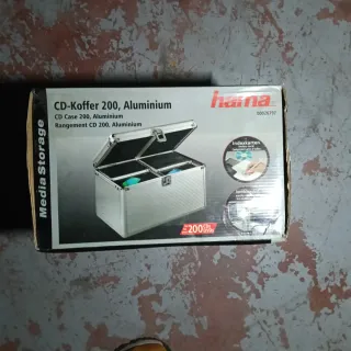 Cofre CD/DVD Aluminio Hama 200