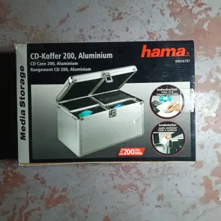 Cofre CD/DVD Aluminio Hama 200
