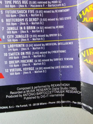 Rexanthony - Techno Shock 5 - 1995 MC musicassetta