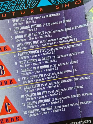 Rexanthony - Techno Shock 5 - 1995 MC musicassetta