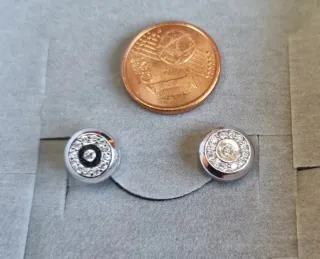 Pendientes Oro Blanco 18k 26 Diamantes