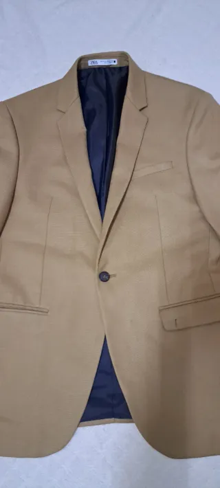 Chaqueta ZARA Beige/Marrón