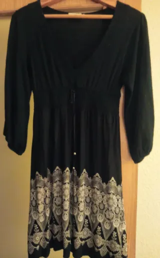 Vestido negro mujer