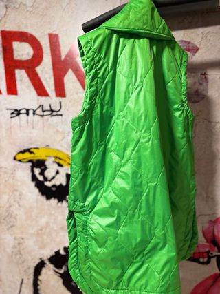 Gilet trapuntato verde donna