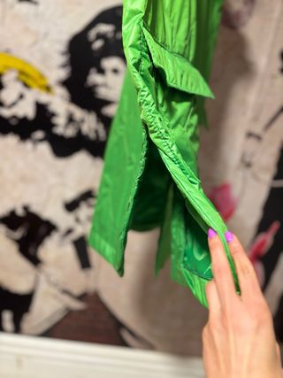 Gilet trapuntato verde donna