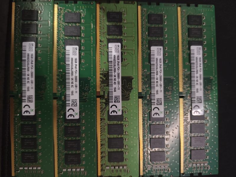 5x 16GB DDR4 SK Hynix 2666MHz RAM afbeelding 3