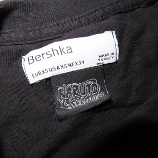 Camiseta Negra Naruto Sasuke