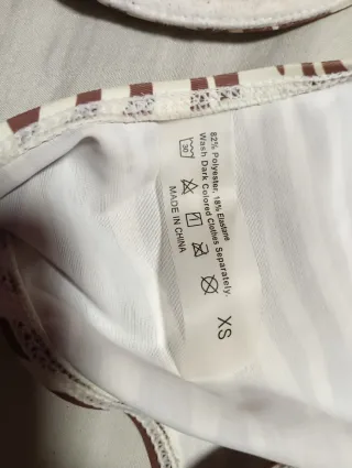 Bikini estampado cebra marrón y blanco