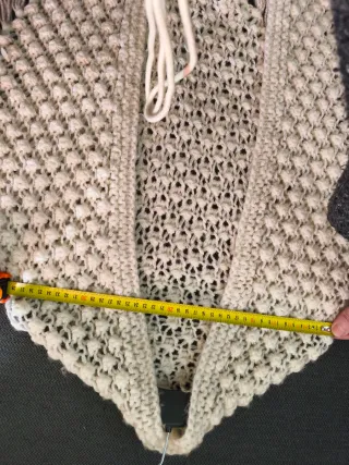 Chal de lana tejido a mano sin estrenar