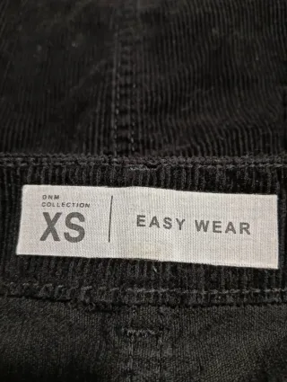 Falda de pana negra Talla XS