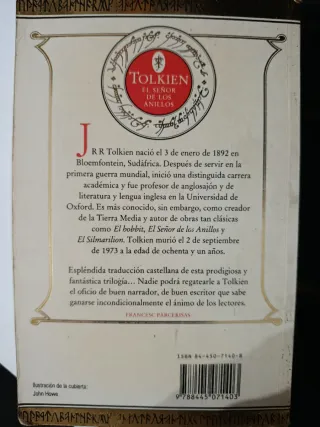 Libro El señor de los anillos