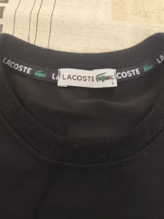 Sudadera Lacoste Negra