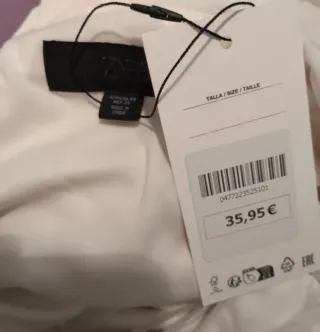 Vestido Zara Drapeado Asimétrico Talla XS