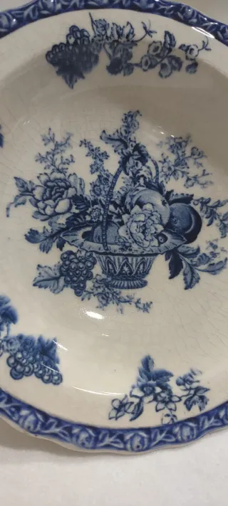 Set Vasetto Fiori Blu + Ciotolina Made in England