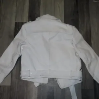 Chaqueta Biker Blanca Zara