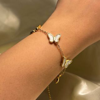 Pulsera KAEL'S & CO. Mariposas Doradas