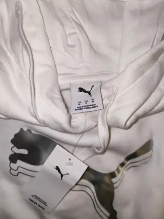 Sudadera Puma Blanca Talla M