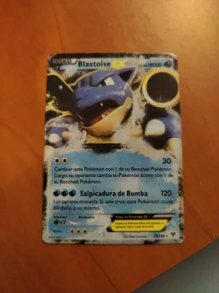 Carta Pokémon Blastoise EX HP18000