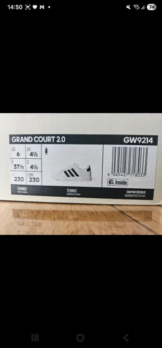 Adidas Grand Court 2.0 Zapatillas Blancas