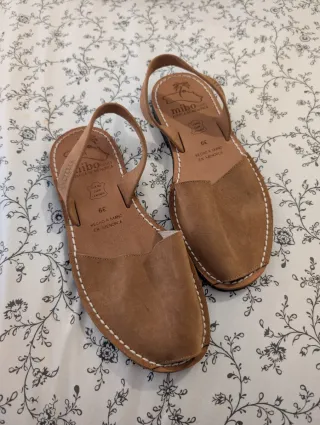 Sandalias Avarca de Menorca Mibo de cuero