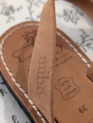 Sandalias Avarca de Menorca Mibo de cuero