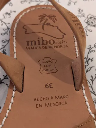 Sandalias Avarca de Menorca Mibo de cuero