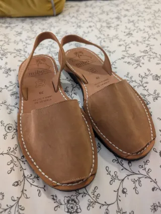 Sandalias Avarca de Menorca Mibo de cuero
