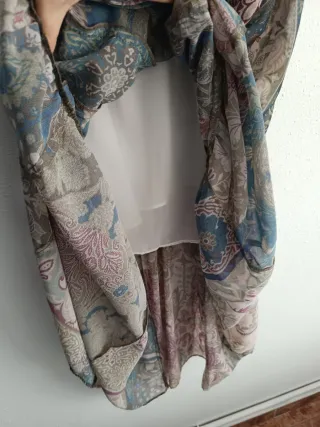 Vestido Zara Patchwork Largo Talla XL