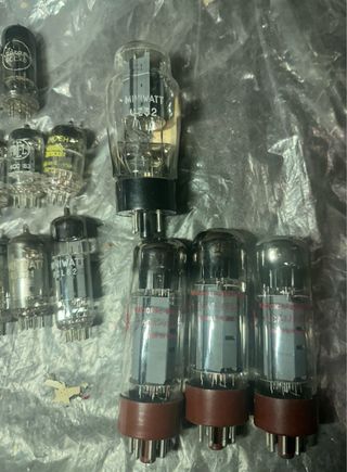 Lote 14 válvulas radio antiguas