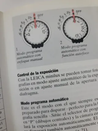 Leica minilux manual de instrucciones