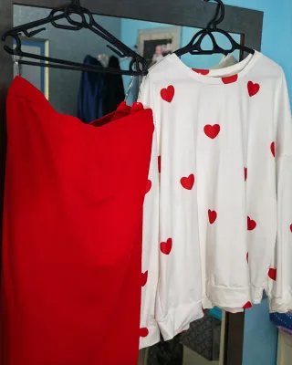 Set Shein Gonna e Felpe Nuove Donna 4XL