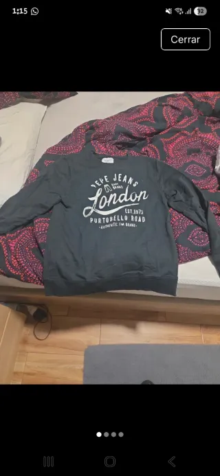 Sudadera Pepe Jeans London Negra