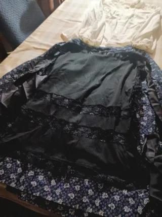 Vestido Fallera/Huertana Negro y Morado