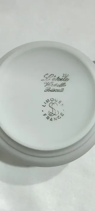 Set 2 Scatoline Limoges porcellana biscuit