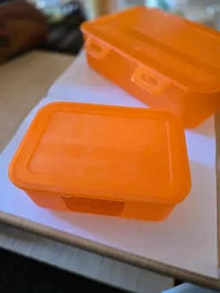 2 Contenitori Plastica Arancioni