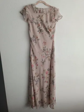Vestido largo floral Zara talla L