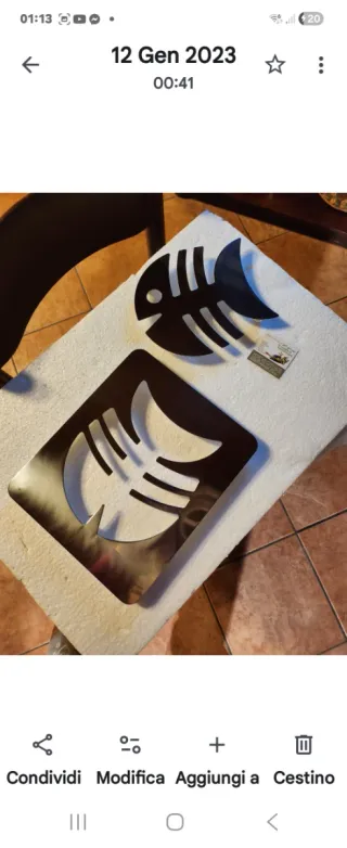 Sottopentola Brandani Acciaio Inox Pesce 2 in 1