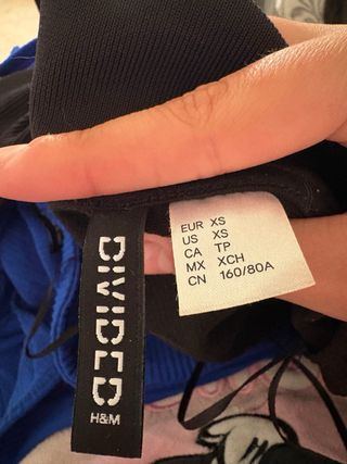 Vestido Negro H&M Talla XS