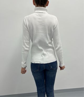 Jersey Ralph Lauren Cuello Alto Talla L Blanco